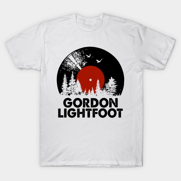 Lightfoot Name Record Music Forest T-Shirt by konealfares